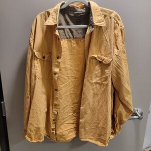 Yellow button down